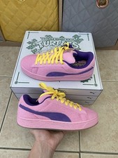 Puma Suede XL 2 x TMNT Ninja Turtles Pink Trainers Shoes BNIB Size 8uk Men’s