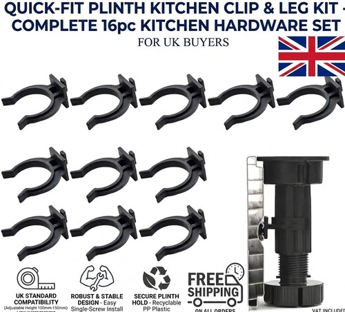 16pcs kitchen plinth clips - kitchen,