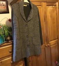 BIBA GREY WOOL JACKET CARDIGAN