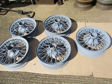 Jaguar XK120 "C" type  replica  16 inch wire wheels rebuilt set of 5, 54 spoke