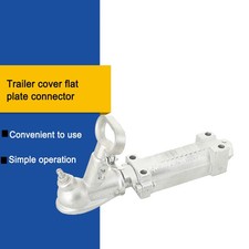 Trailer Coupling Hitch Braked Heavy Duty Pressed Steel Hitch 50mm Coupling