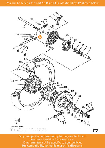 Yamaha collar 90387 - yamaha, 90387-12412