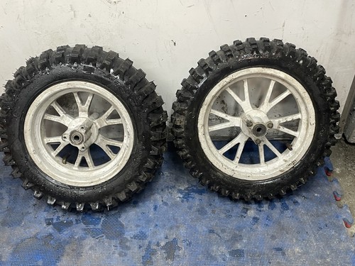 Pit bike wheels tyres set - pit,