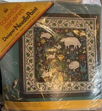 Vintage Columbia Minerva Needlepoint Kit #2311 ANIMAL TAPESTRY  -GLADSTONE 18X18