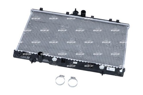 Engine cooling radiator with - engine,