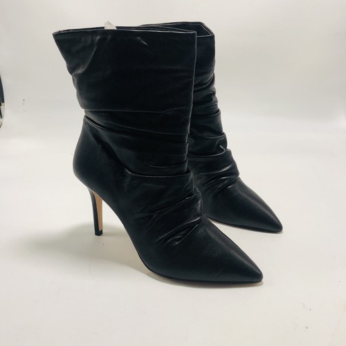 Faith black ruched pointed - black,