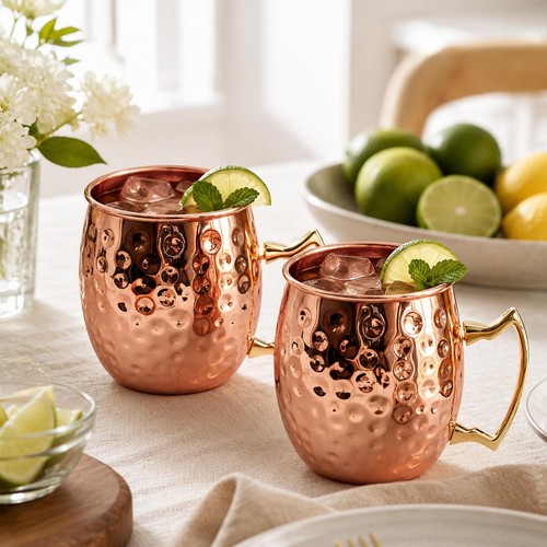 Pure copper mug cup - 2x,
