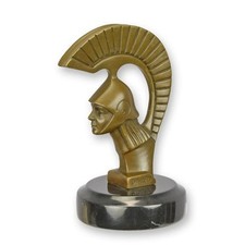 9932412 Bronze Figure Automascot Art Deco Spartacus Bust 15.5X9X11Cm