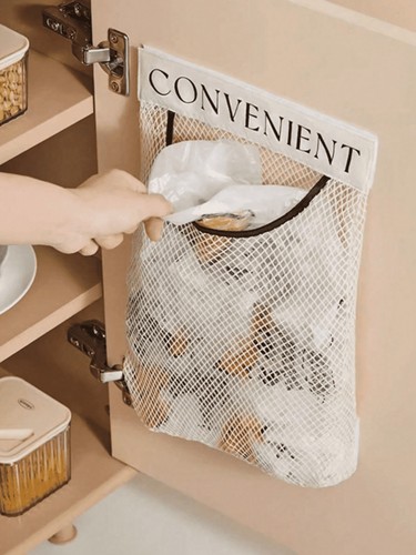 Wall mounted trash bag - wall, holder