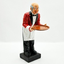 Resin Old Man Waiter Kitchen