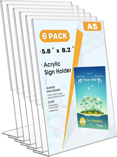 Acrylic sign holder 6 - sign, holder,