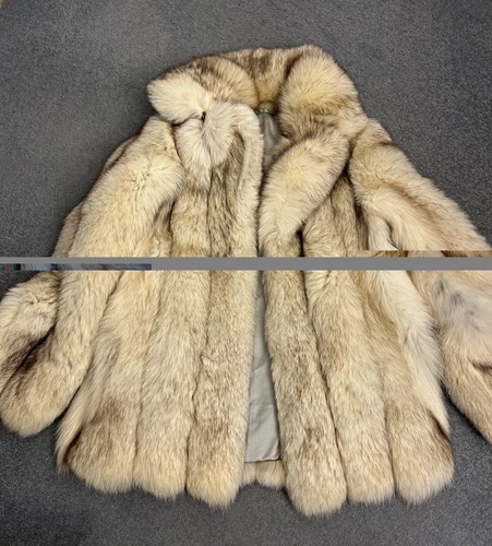 Women ivory grey real fox - women’s,
