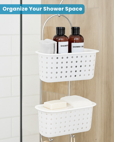 Tier wide plastic hanging - wide,