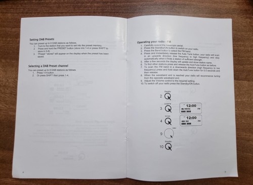 Instruction pamphlet paperwork
