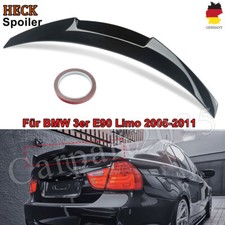 Rear Spoiler Lip For BMW E90 Sedan 05-11 M4 Style High Gloss Black Rear Wing