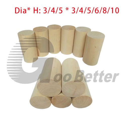 Solid wood rod cylinder column - wood,