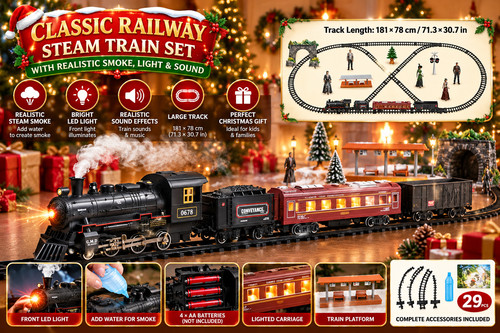 Classic electric railway train - railway,