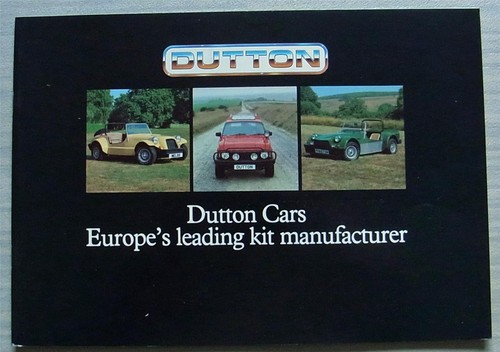 Dutton kit cars sales brochure - kit,