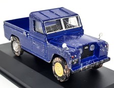 Vanguards 1/43 Land Rover Pick Up Weathered Blue 07606 Diecast Model Car 