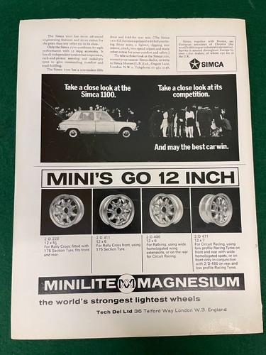 Minilite magnesium wheels - magnesium,