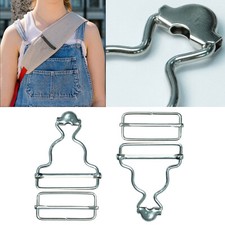 Dungaree Buckle Fasteners with Slider Clip for Handbags Jumpsuit Coats 30mm