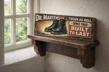DR MARTEN wooden sign 28cm