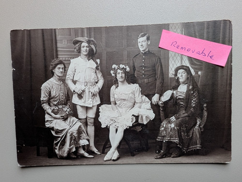 Unusual old photo men - photo,