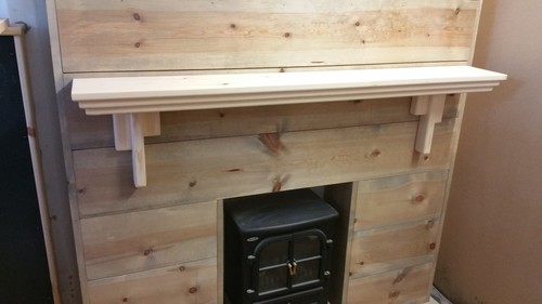 Art deco shelf fireplace - shelf,