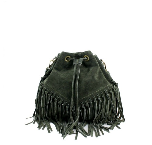 Dark green borse pelle - dark,