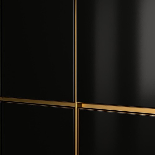 Black gloss mdf handleless - gloss,