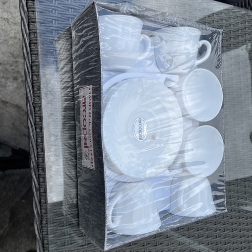 Arcopal france white cup and - france,
