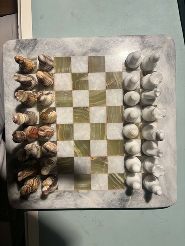 Marble chess set - chess,