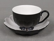 Beautiful Augarten Vienna Melon Mocha Cup with Saucer - Josef Hoffmann