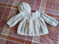Hand knitted baby Matinee