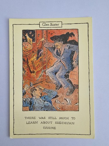 Glen baxter vintage postcard - vintage,