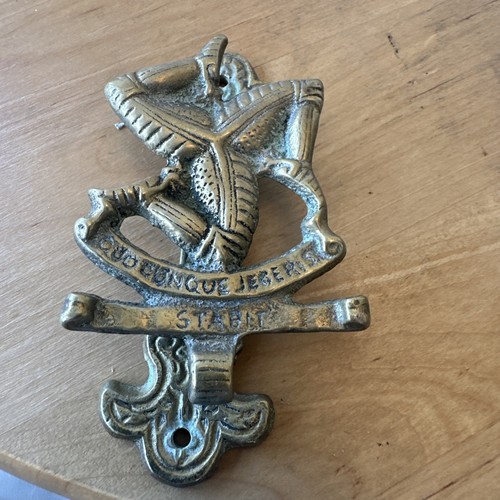 Brass door knocker vintage - brass,