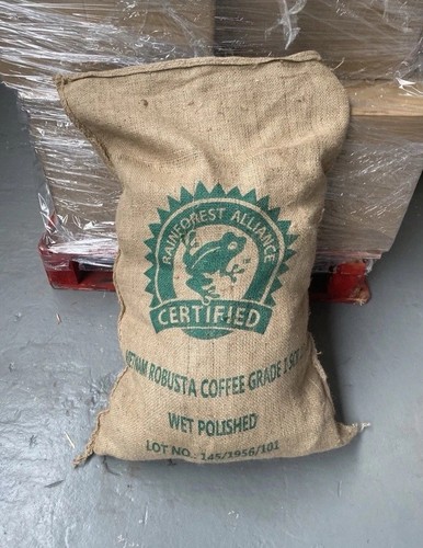 Used empty coffee hessian - 1,