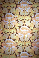 Vintage Sanderson fabric Ilona 1960s 1970s 5 yards flower power hippy