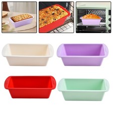 4pcs Silicone Non-stick Cake Baking Mold Toast Bread Loaf Bakeware Fine Durable