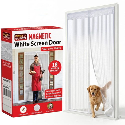 Magnetic mesh curtain door - magnetic,