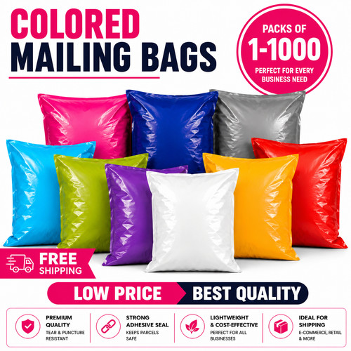 Coloured mailing bags - mailing,