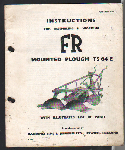 Original ransomes 64 e - fr, e"