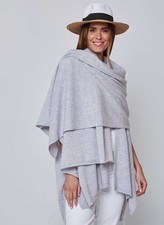 CASHMERE LIGHT GREY SCARF