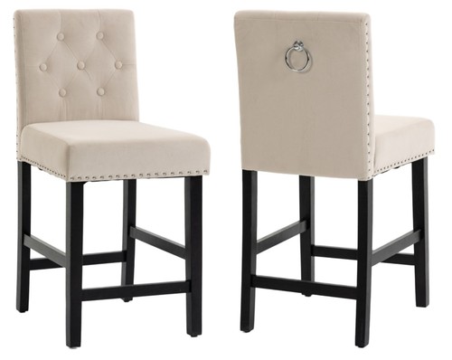 Beige velvet fixed height - 2,