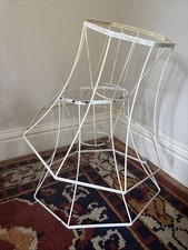 Vintage Pair Large Steel Octagonal Bell Lampshade Frames  16" high .21" Diameter