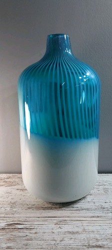 Murano style latticino blown - latticino,