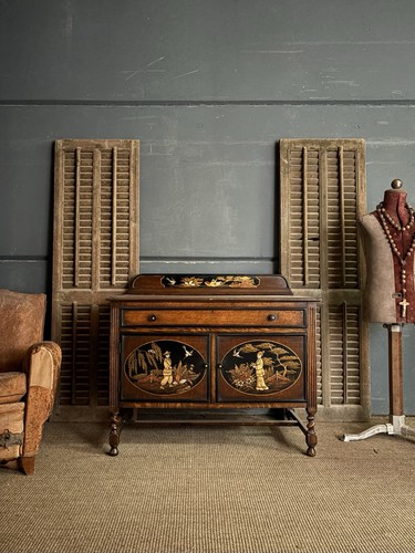 Vintage chinoiserie wash stand - wash,