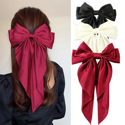 French big bow hair clip - french,