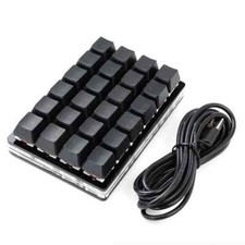 Mini USB Custom Mechanical Keyboard 24 Keys Black/White Gaming Keyboard Keypad