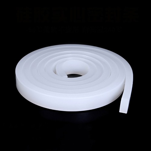 White solid silicone rubber - white,